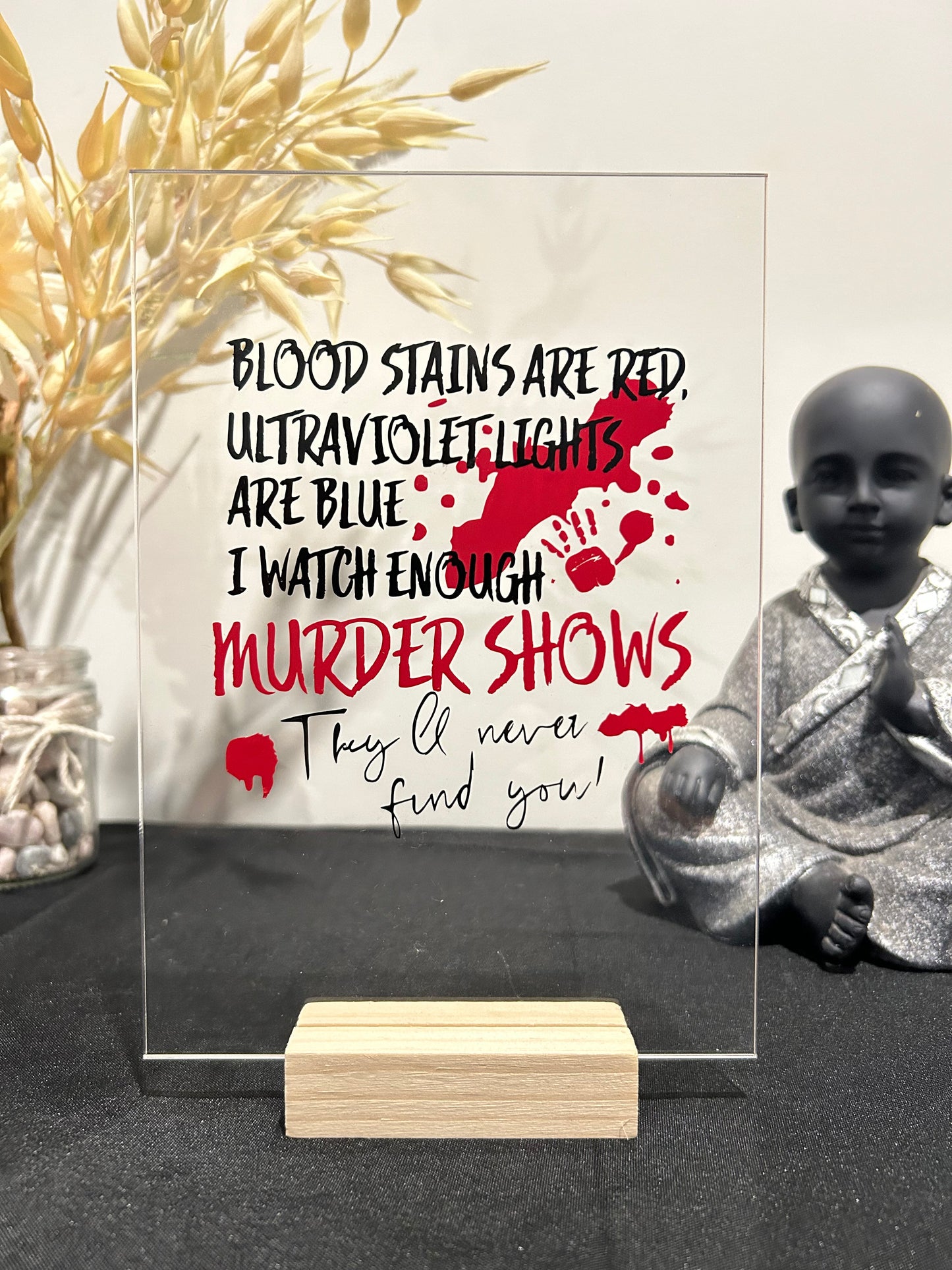 Acrylic Signs - True Crime